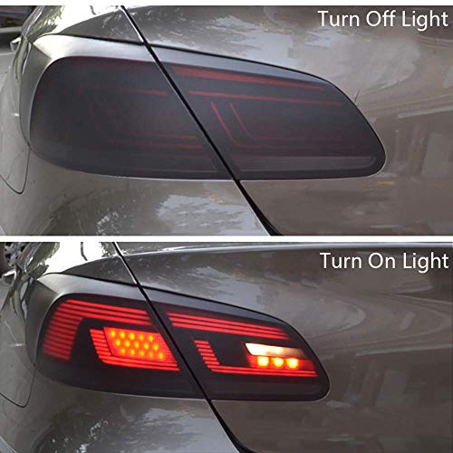 Image of KOMAS 12 inch X 48 inch Tint Vinyl Film Sticker Sheet Roll for Car Headlight, Tail Lights, Fog Lights with Squeegee + Cutter (Matt Black)