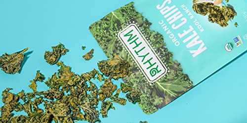 Rhythm Superfoods Kale Chips, Kool Ranch, Organic And Non-Gmo, 2.0 Oz (Pack Of 4), Vegan/Gluten-Free Superfood Snacks #TOP6