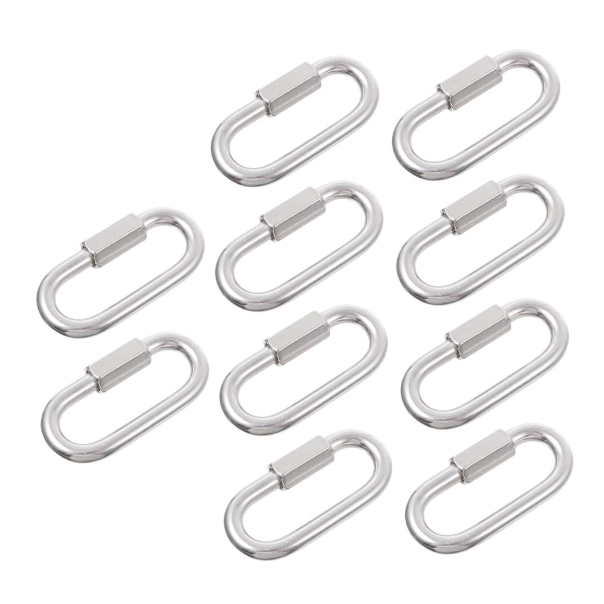 Alipis 10Pcs Heavy Duty Chain Link Hook Clips Secure Trailer Safety Chain Connectors Easy Install High Performance