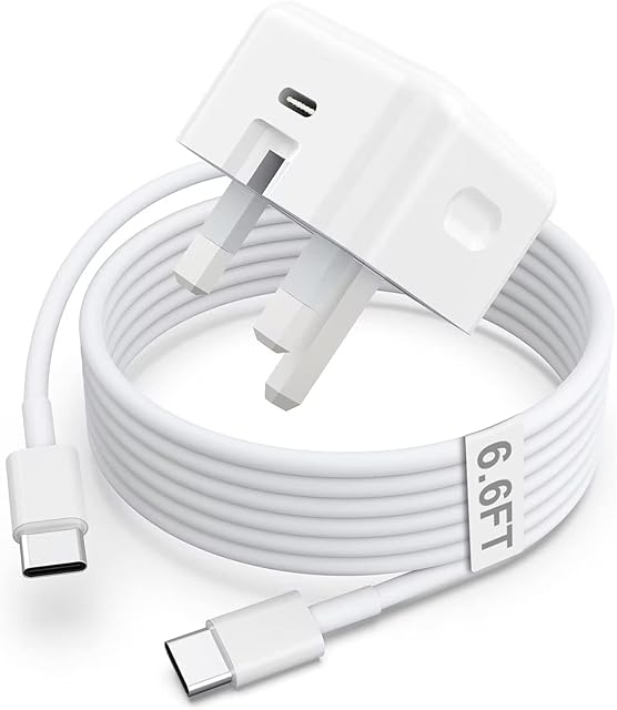 USB C Charger and Plug for ipad Pro/Air/Mini 6th, 20W USB C Fast Charger with 2M USB C to C Cable for iPad Pro 12.9 6/5/4/3 Gen,iPad Pro 11 4/3/2/1 Gen,iPad Air 5/4,iPad 10th,Galaxy S21,Pixel 5 etc