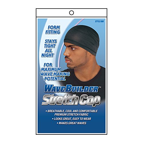WaveBuilder Stretch Cap | Breathable Cool and Comfortable Fabric for Smooth Hair Waves