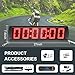 GAN XIN Portable 5'' High 6 Digits LED Race Clock with Tripod for Running Events, Countdown/up Digital Race Timer, 12/24-Hour Clock,LED Stopwatch by Remote Control