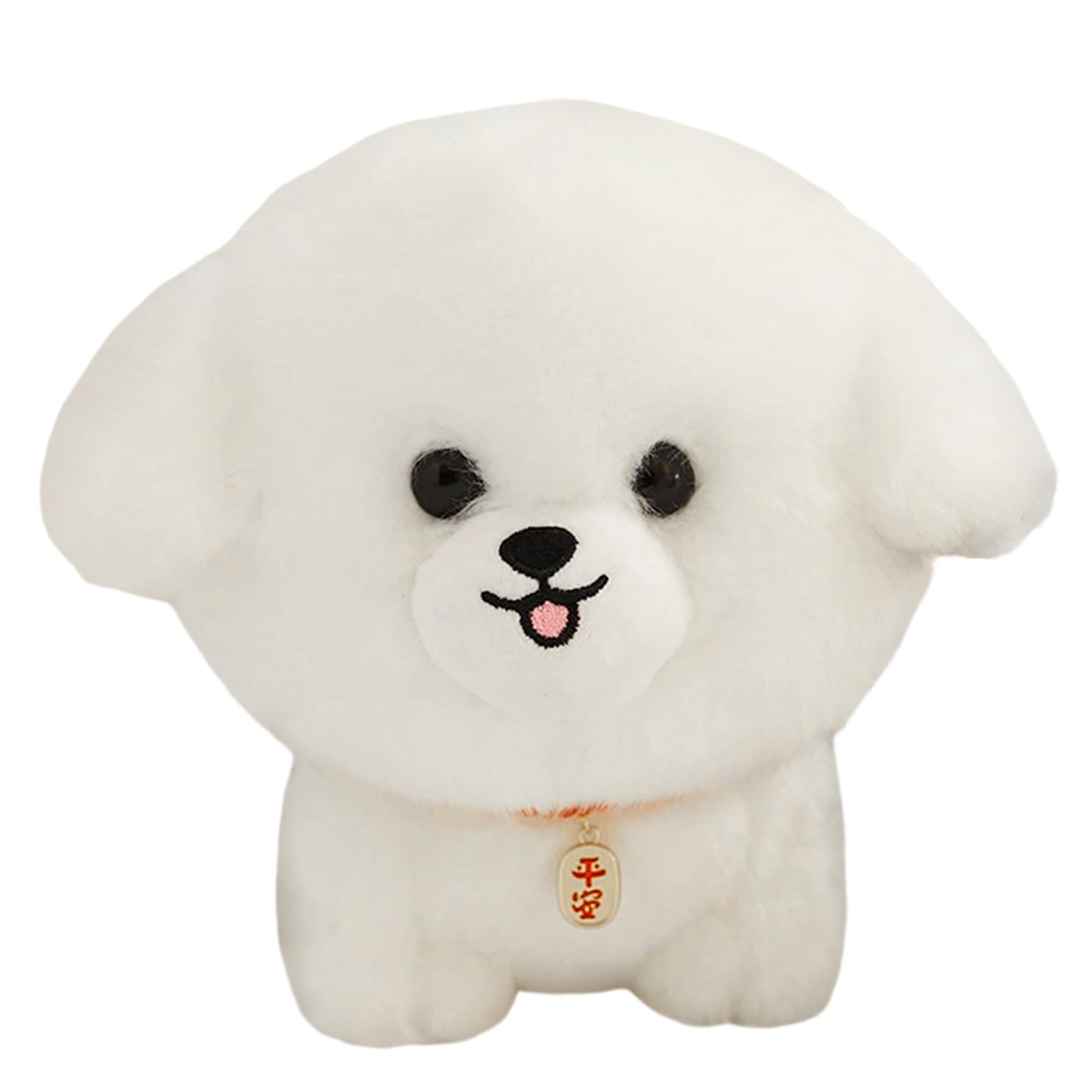 Jouet en peluche pour chien et chiot blanc de 20 cm pour le réconfort