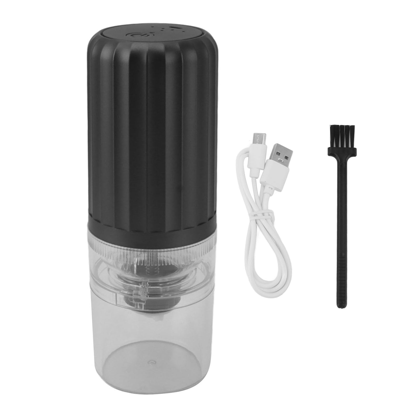 Toycol Moulin à Café électrique Portable Sans Fil Rechargeable Avec Batterie USB Pour Voiture Avec 15 Réglages De Mouture Fine à Grossière Pour Un Usage Domestique (noir