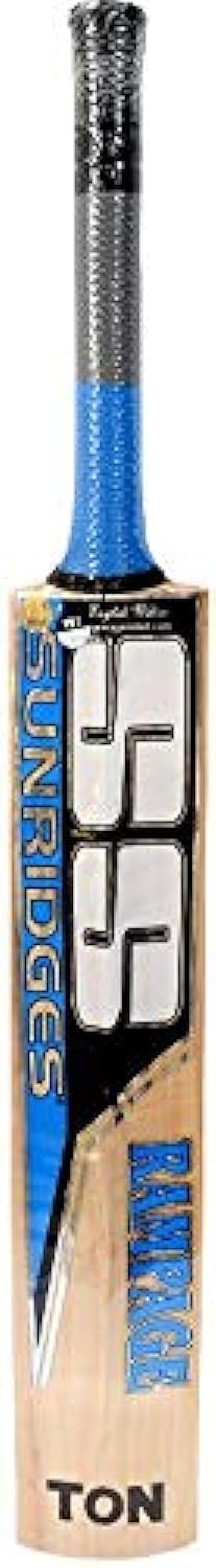 SS Sunridges Rampage English Willow Cricket Bat, Full Size, Blue/Black [10010062]