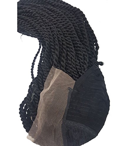 Wiginway Synthetic Faux Locs Wig Long Braided Wigs For Black Women Wigs Natural Lace Front Wig 20 Inch #TOP5