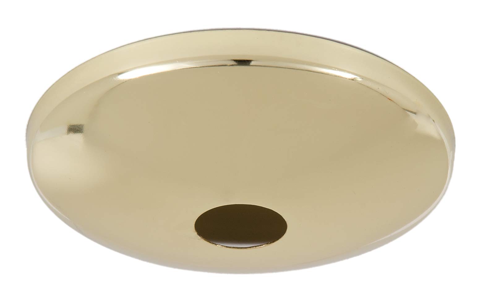 B&amp;P Lamp® Polished Brass Screw Collar Ceiling Light Canopy Plate, Hardware Not Included