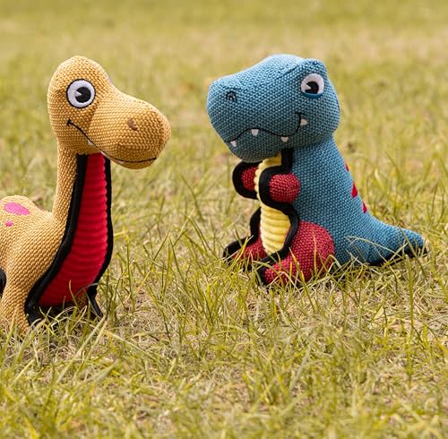 Fuzzl Rex Dinosaurier Hundespielzeug Blau