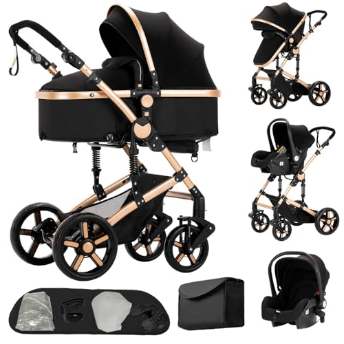 Poussette 3 en 1,set de poussette,double...