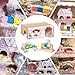 JJunLiM Colorful Hamster Hideout House - Wooden Hide & Playground for Syrian Hamsters cage Accessories, Gerbils Cage Decor Habitat (3)