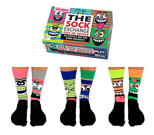 United Oddsocks The Sock Exchange-Out Of Office, 39-46 EUR 39-46 US 7-12, multicolore