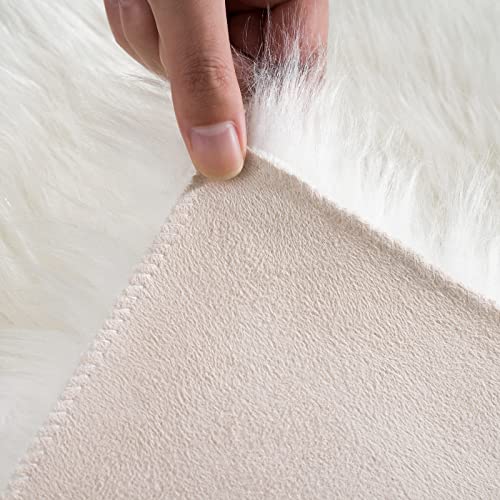 Ciicool Ultra Soft Faux Sheepskin Fur Rug Fluffy Rug For Bedroom Fuzzy Carpet For Living Room Kid'S Room Nursery Decor thumb #4