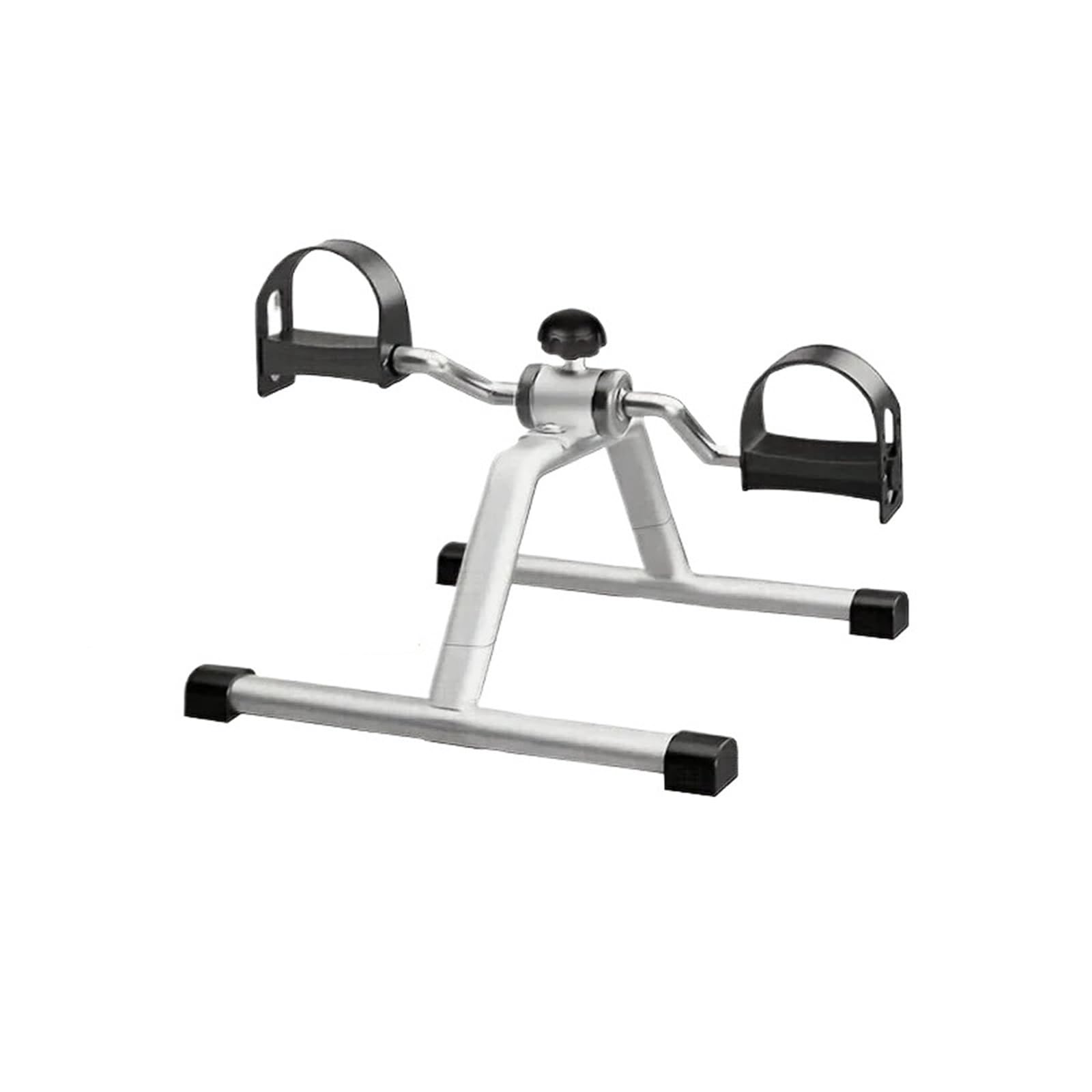 Mini Bicicleta EstáTica Bicicleta estática plegable ajustable: equipo de ejercicios for el hogar, estructura resistente, pedales engrosados ​​y plataforma estable for los pies, color blanco