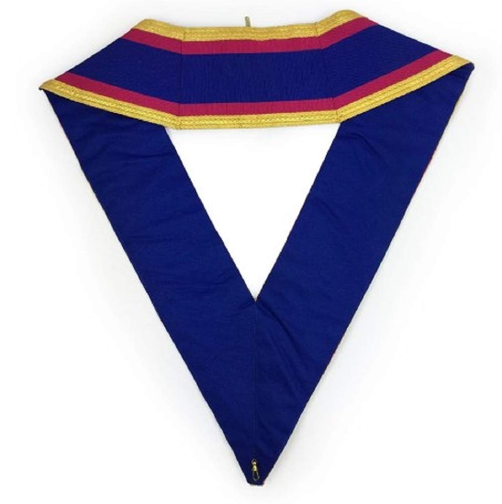 Masonic Regalia Mark Grand - Collare completo per abito, 4 inches, Nastro, Gioiello