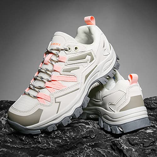 Zapatillas deporte mujer para senderismo de verano con suela gruesa y cómoda 7