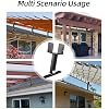 3 Pack Adjustable Saddle Patio Roof Riser Kit, Heavy Duty Pergola Roof Brackets Fit 4x4 Wood Beam for Wood Patio Cover Gazebo