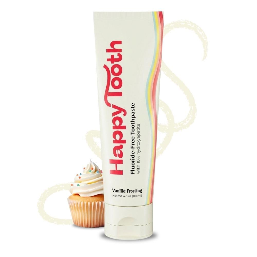 Hydroxyapatite Toothpaste, Whitening, Fluoride Free, Vanilla Frosting 4oz