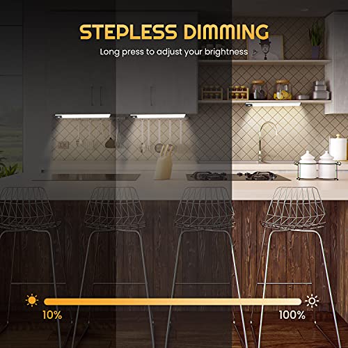 YEELIGHT Under Cabinet Lights, 32 LED Closet Light Motion Activated, Dimmable Rechargeable Under Cabinet Lighting for Closet, Kitchen Cabinet, Wardrobe, Cupboard, Warm White - Image 6