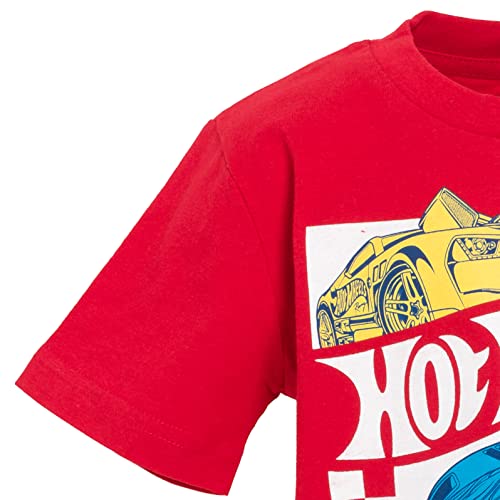 Hot Wheels Toddler Boys' 2-Pack Racing T-Shirts Grey and Red 5T - image 5