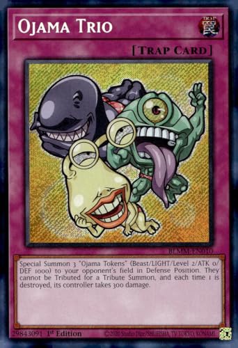Ojama Trio - BLMM-EN010 - Secret Rare - 1ª edición
