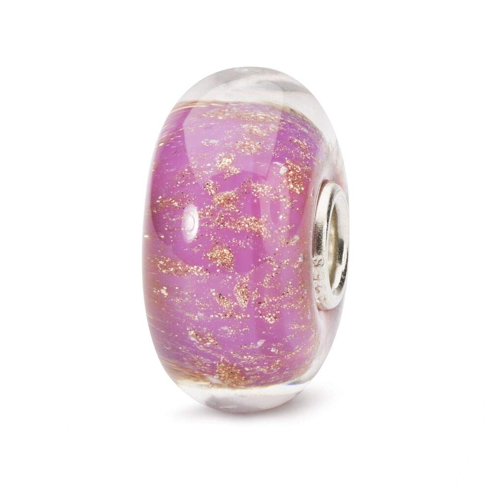 Trollbeads Damen-Bead Pink Desert 925 Silber Glas - TGLBE-10254