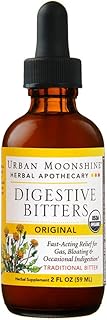 Urban Moonshine Original Digestive Bitters, Traditional Organic Herbal Supplement, Fast-Acting Relief for Gas, Bloating & ...