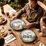 193pcs The Big One Hunting Birthday Party Decorations for Boys, The Big One Deer Party Decorations with Tableware Set Banner Hanging Tablecloth Balloon Cupcake Topper Centerpiece, Serves 25 - Image 5