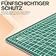 ACROPAQ Schneidematte A2 - Selbstheilend, A2 60 x 45 cm, 5 Lagen Schutz für Ihre Möbel, mit beidseitigen Gittern und Winkelmarkierungen - Bastelunterlage, Schneideunterlage, Cutting mat