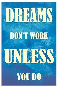 Go Green Tale Inspirational Quotation Wall Sticker Poster on Dreams|1Pc|Motivation Quote Sticker Poster For Hotels, Study Room, Hostels, Office