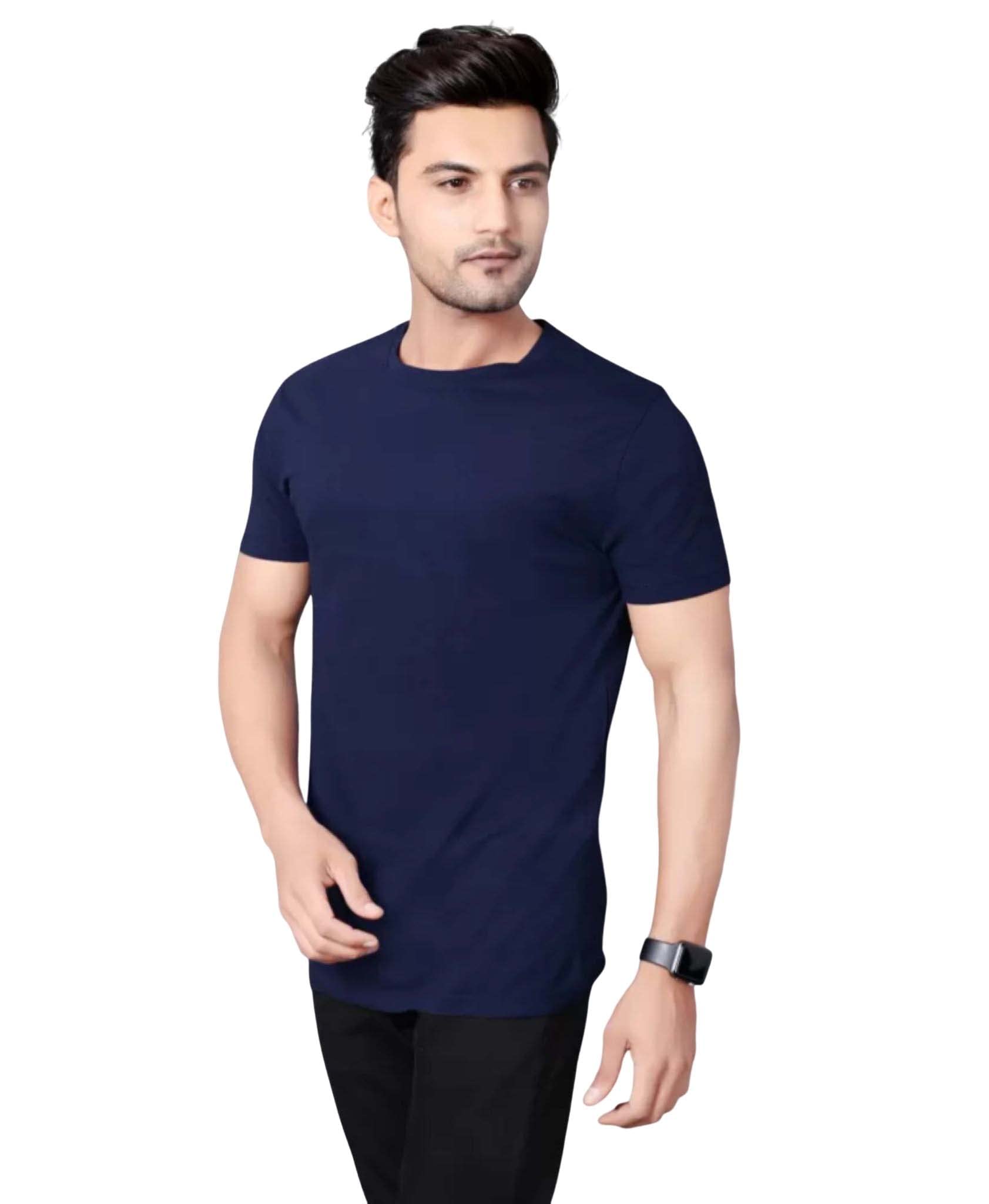 MANLY Men's Cotton Round Neck T-Shirt