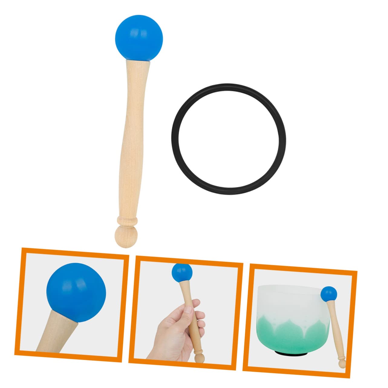 Filles De Musique En Cristal De Quartz, Bol Chantant, Anneau En