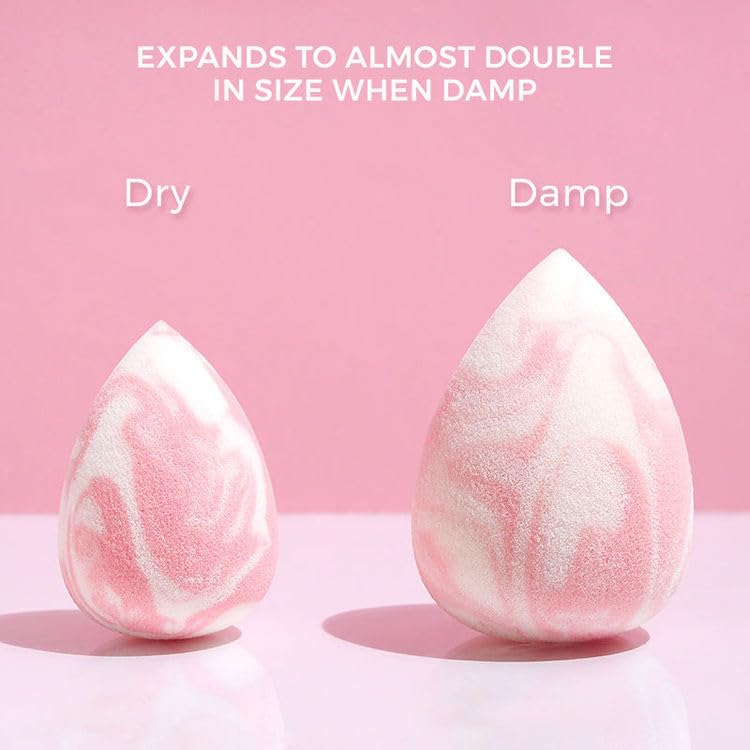 Image of Beauty Makeup Blender Sponge Latex-Free Soft Beauty Sponge for Foundation, Concealer & Blending | Reusable, Smooth Finish Applicator | Suitable for Liquid & Cream Makeup | Unisex, All Skin Types (Tear Drop)