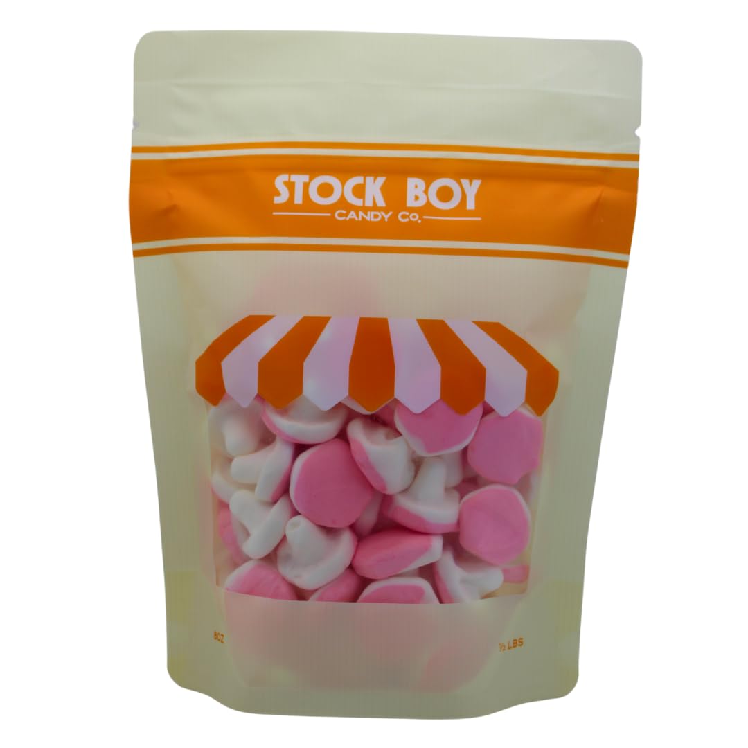 Swedish Mushroom Marshmallows, Berry Flavor, 6 oz Bag, Imported, Snack