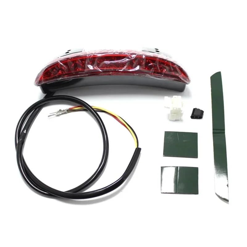 Feu de plaque d'immatriculation de frein arrière étanche et résistant pour Dyna Softail - 4