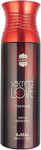 Ajmal Sacred Love Perfume Deodorant 200ml Body Spray Gift For Women