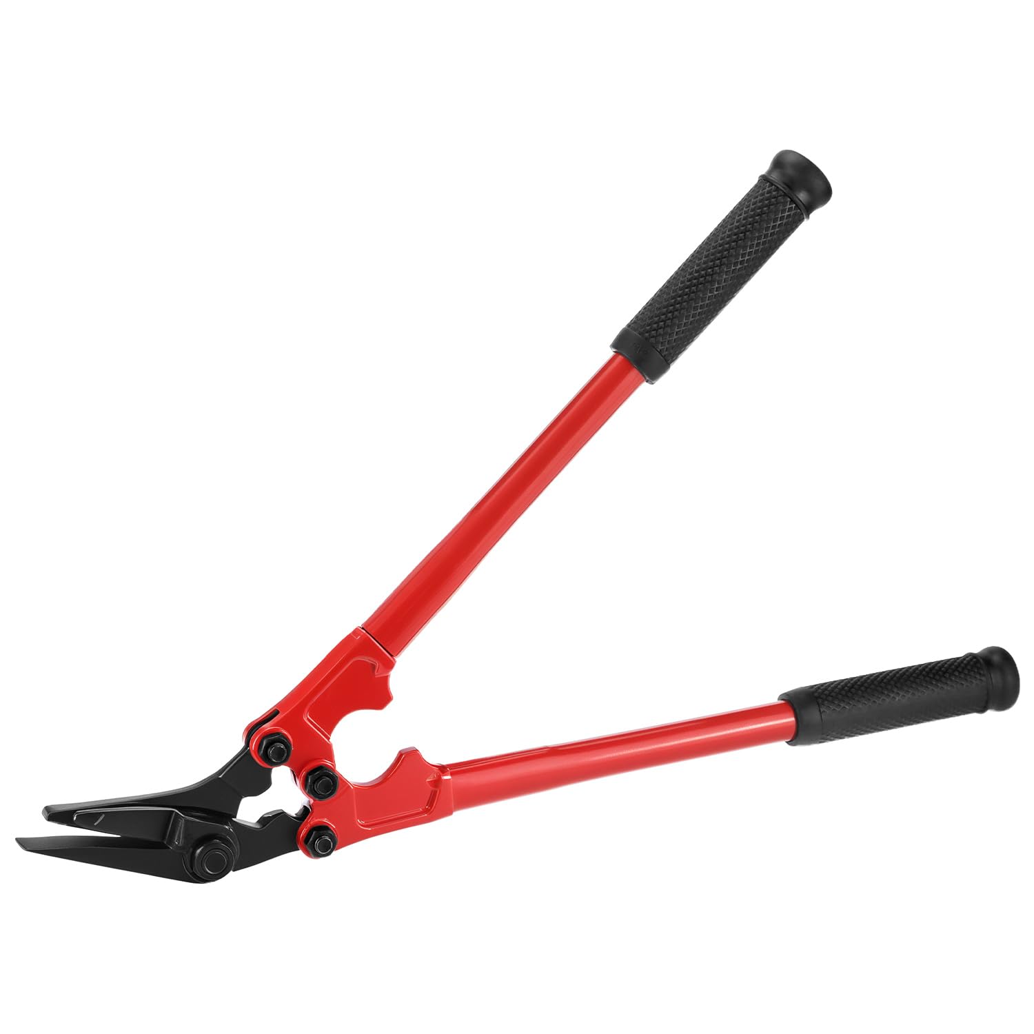 QWORK Strapping Cutter - 18" Length, High Carbon Steel Cutter for Steel and Polyester (PET) Strapping up to 1-1/4" Wide and 0.04" Thick, Strap Cutter