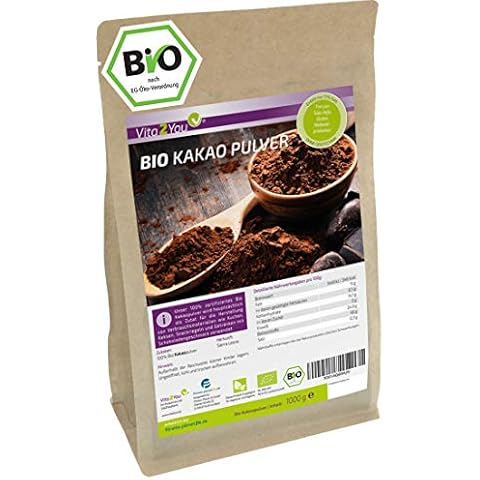 Kakao Pulver Bio 1000g - ungesüßt Cover