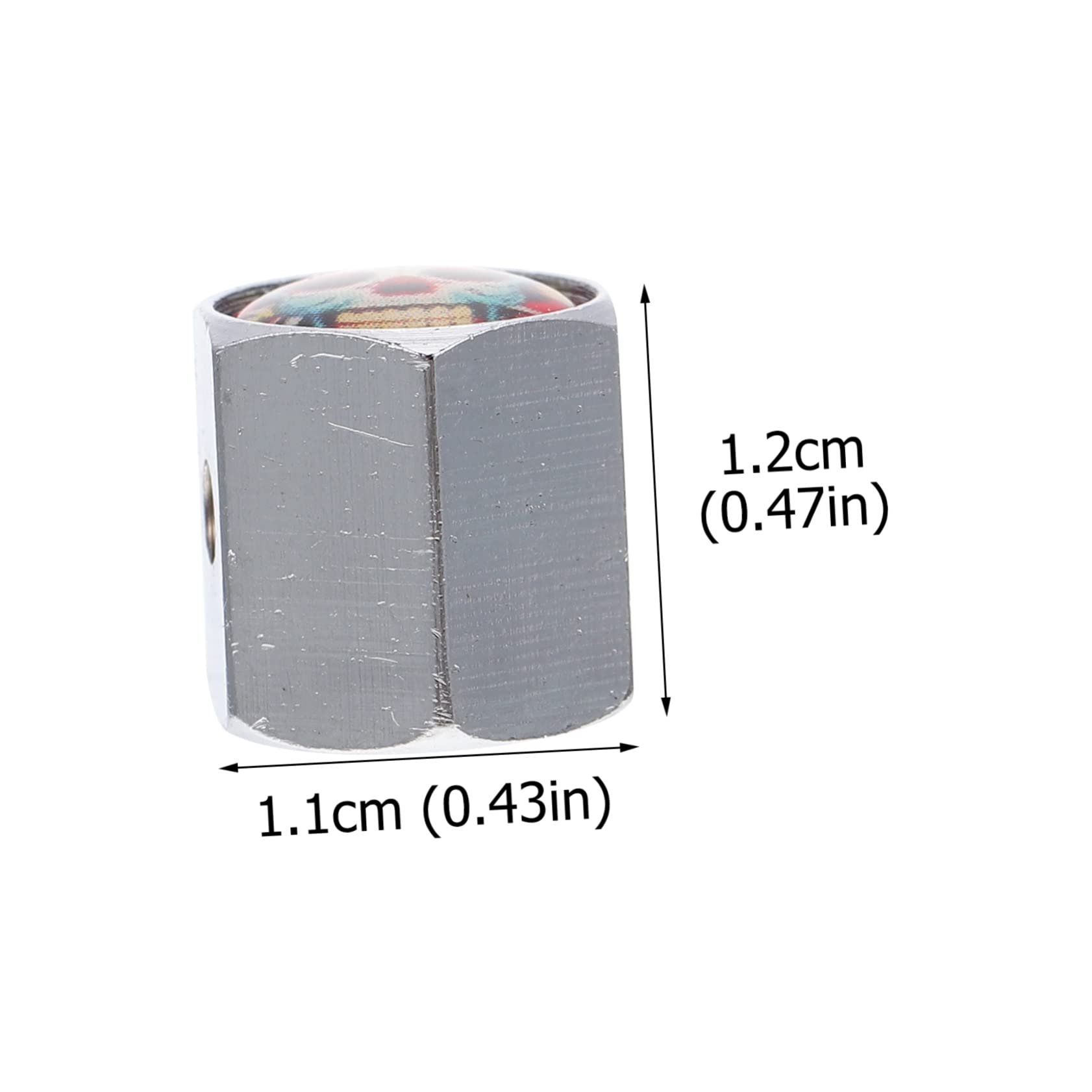 MOLUCKFU Tire Valve Caps Bike Tire Stem Caps Black Anti-Theft Wheel Valve Cover