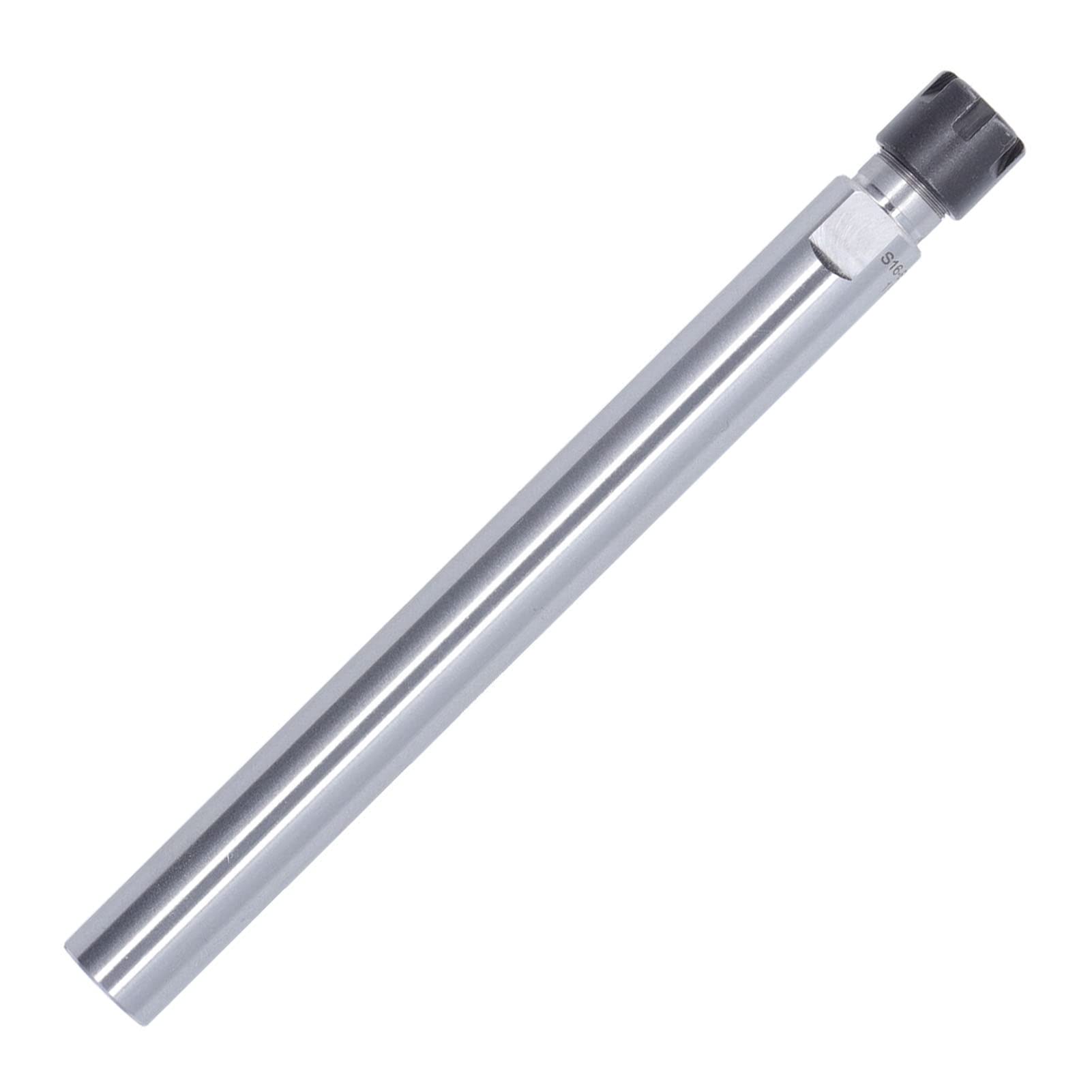 Langlebige 2pcs/Set Gerade Shank -Abstandshalterhülsen/Wellenleiter 40CR Kohlenstoffstahl für Hochgenauige Werkzeugmaschinen, Stabile Leistung, Länger (C16-ER11M-150L)