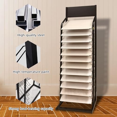 Présentoir de carrelage pour vente au détail contre la casse d'échantillons en bois - 5
