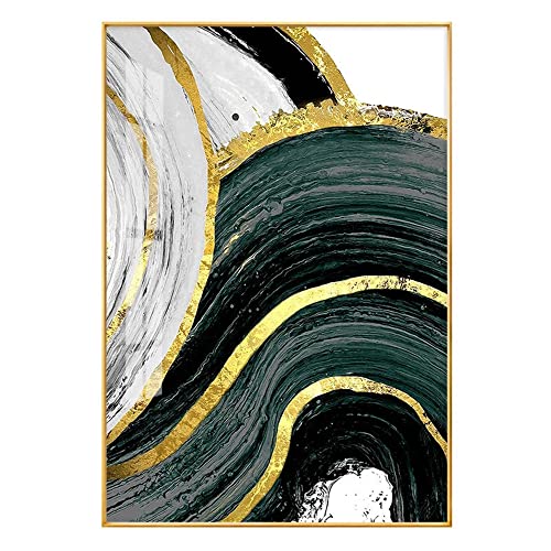 FSLEOVN Nordic - Quadro artistico su tela di marmo...