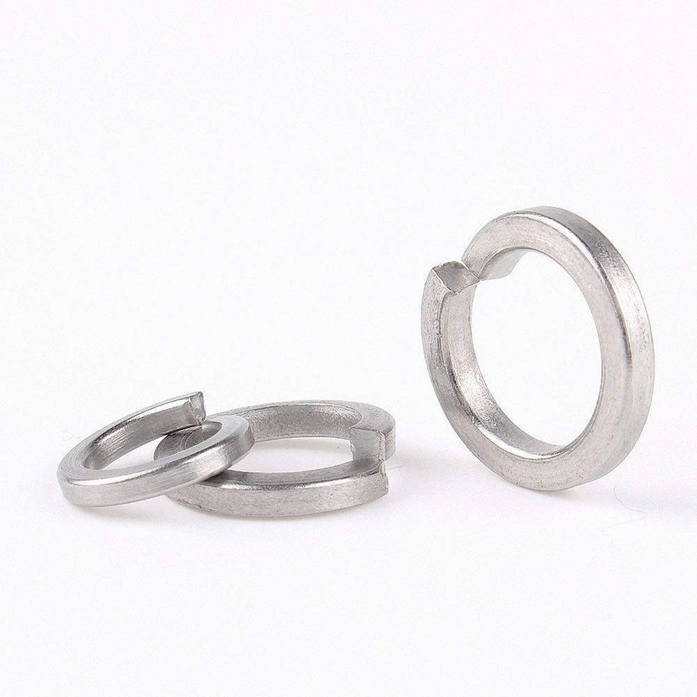 Unterlegscheiben Dichtung, Federringe M1.6 M2 M2.5 M3 M4 M5 M6 M8 M10 M12 M14 M16 M18 M20 M22 M24 M27 M30 Single Coil (Innendurchmesser: M2.5, Stückzahl: 100 Stück) (Farbe: 100 Stück, Größe ( Color :