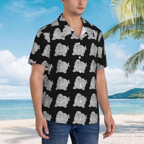 Chemise hawaïenne morse pour homme, l'esprit de liberté et d'évasion estivale - 3