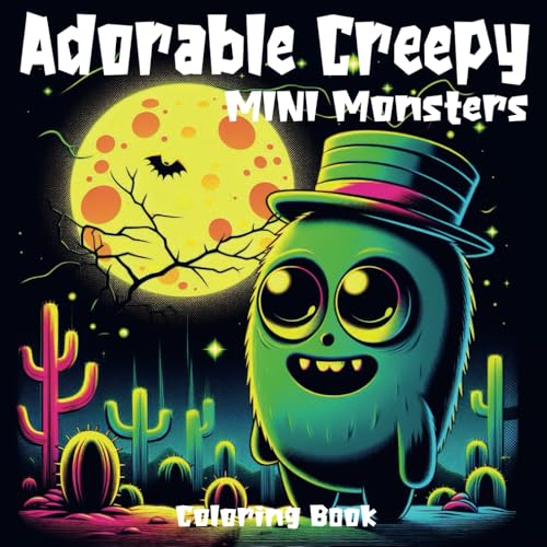 Adorable Creepy Mini Monsters Coloring Book: Cute and Creepy Coloring Pages for Adults and Teens ,Perfect Gift for Fantasy monsters Lovers. image 2