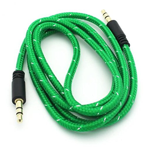 Cable Auxiliar 3.5mm Verde para Auto y Audio miniatura 4