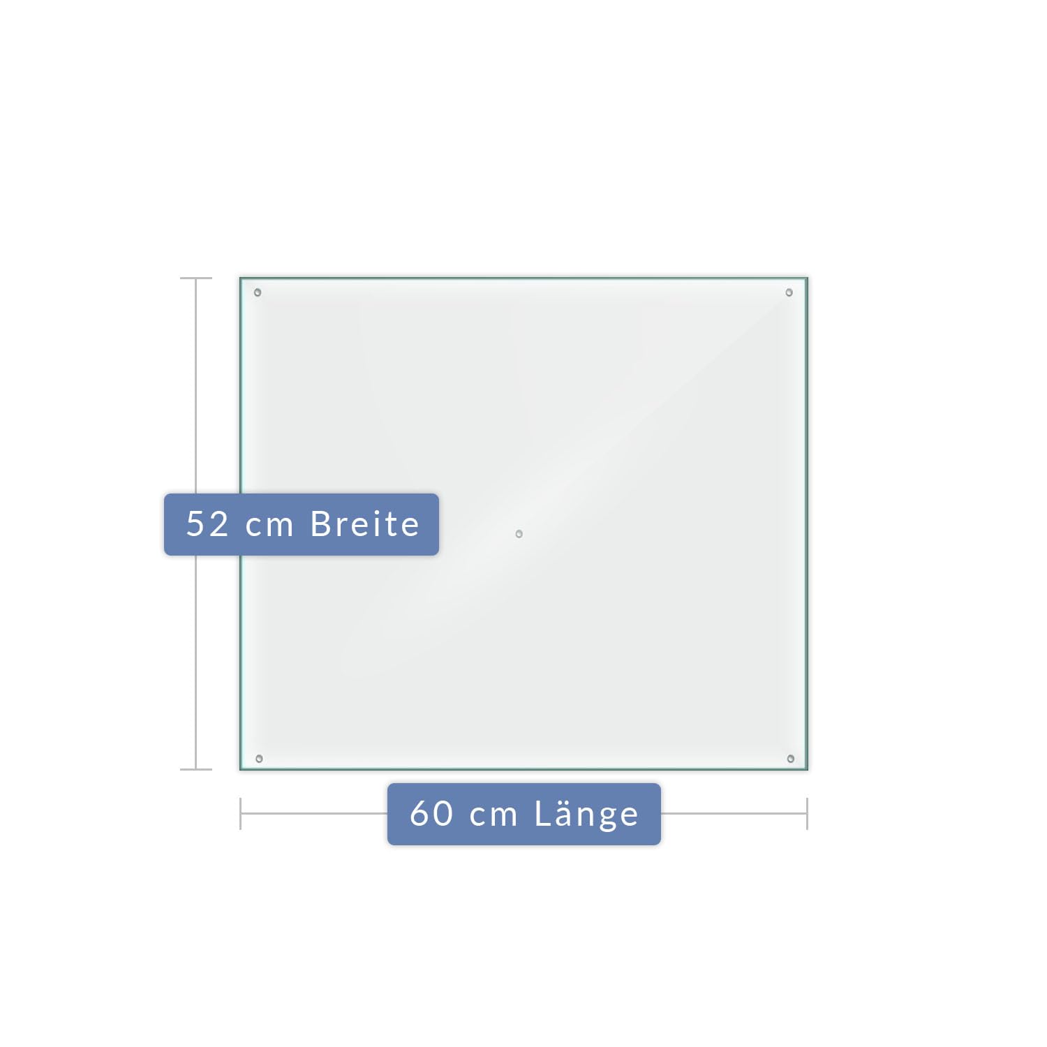 Tabla de cortar de 1 pieza, 60 x 52, transparente, protección contra salpicaduras, placa de vitrocerámica, protección de vitrocerámica, protección de vitrocerámica, vidrio de seguridad, tabla de