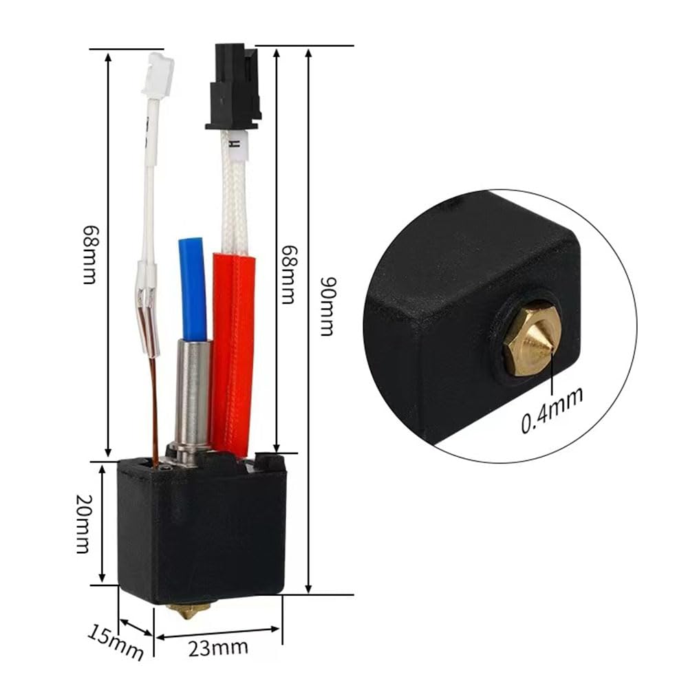 Kit Hot End Per Stampante 3D Anycubic Kobra 2 - Semi-Assemblato Con Ugelli 0.4mm - Foto 12