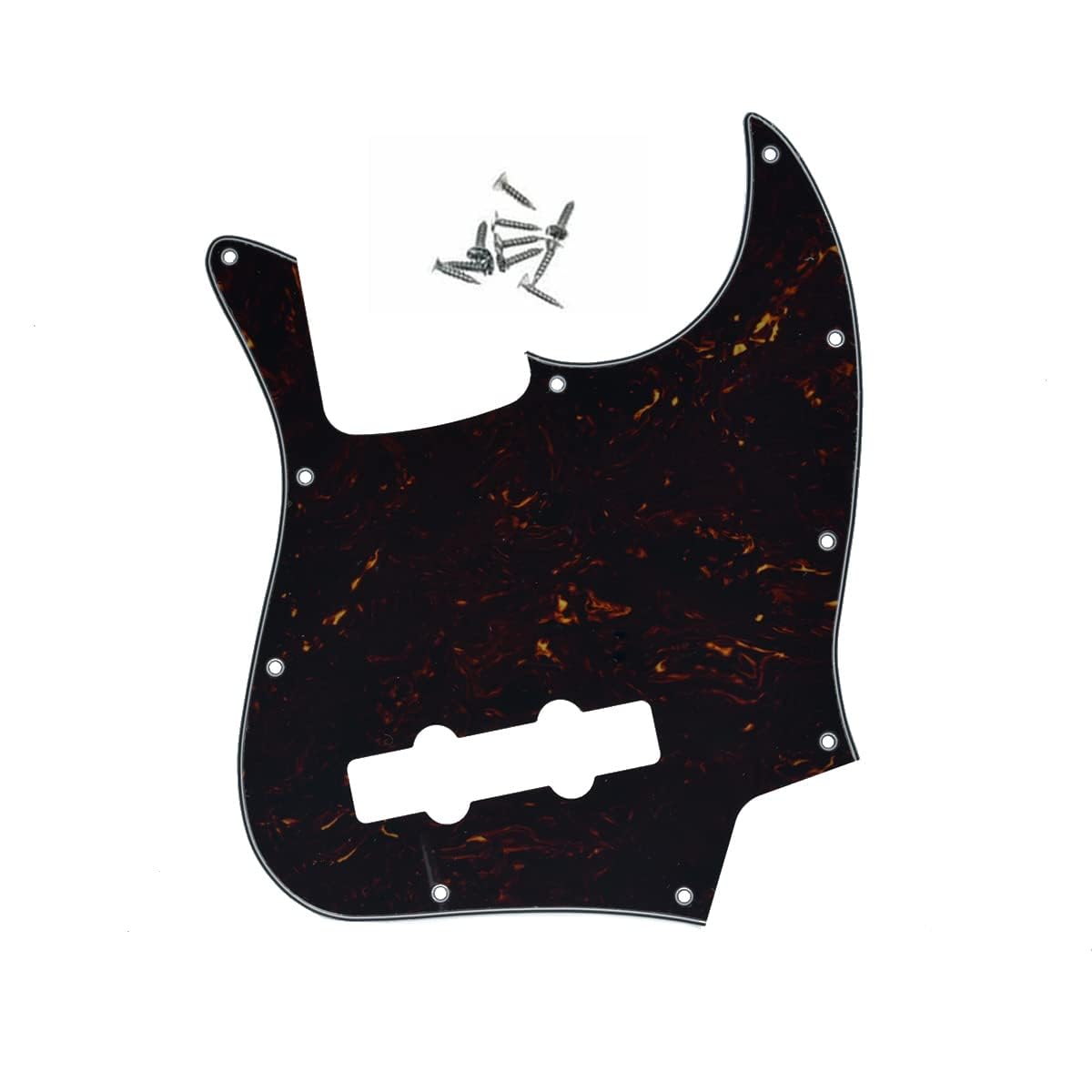 Dopro Jazz Bass J Bass Pickguard for USA/Mexican 4 String FD Jazz Bass Dark Tortoise