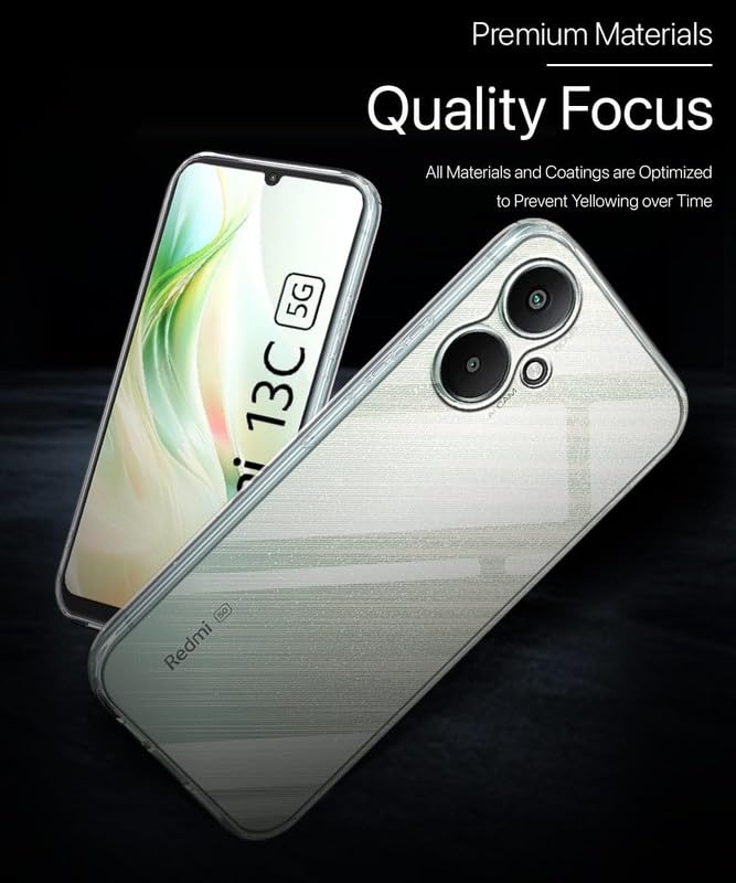 Image of Case Creation Brand - Mobile Cover for Xiaomi Poco M6 (Soft & Flexible Back Case), Transparent