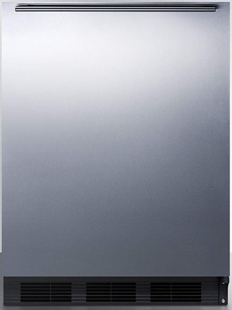 Summit Appliance Ff7bksshhada 24" Wide All-Refrigerator, ADA Compliant; 5.5 Cu.Ft; Stainless Steel Door; Automatic Defrost; Adjustable Glass Shelves; Adjustable Thermostat | Fridge.com